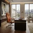 Executive Reclining Brown Leather Office Chair - 4