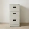 3-Drawer Home Locker Cabinet - White - 1