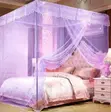 Deluxe 4 Stand Mosquito Net - Modern Bedroom Design - 1