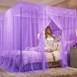 Deluxe 4 Stand Mosquito Net - Modern Bedroom Design - 2