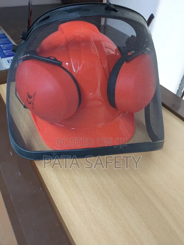 Forest Safety Helmet with Face Shield and Earmuffs - 1