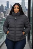 Quality Aries Puff Jacket with Detachable Hoodie - 2