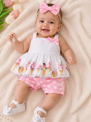 Cute Girl's Pink and Purple Outfit