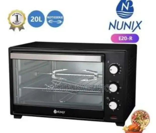 Nunix 20L Electric Oven with Grill 1280W - 1