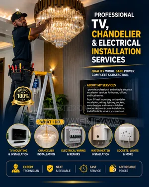 Professional TV & Chandelier Electrical Installation