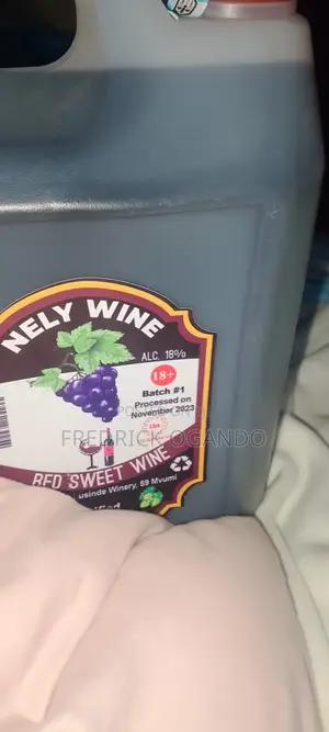 Red Sweet Wine 18% ALC, 5 Litres