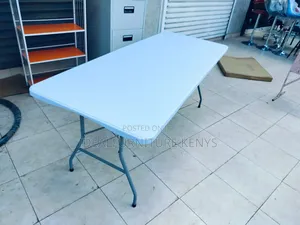 Large White Foldable Plastic Table - 6ft
