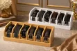 Bamboo Belt Organizer - 35x15x11cm - 1