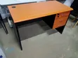 Cherry Wood Office Desk with 3 Drawers - 1.2m - 2