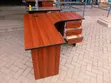 Mahogany L-Shaped Executive Office Desk - 1