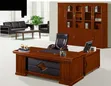 L-Shaped Executive Wooden Office Desk with Cabinet - 2