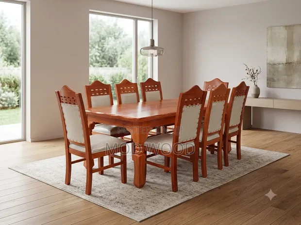 Heritage Carved Six-Seater Wooden Dining Set - 1