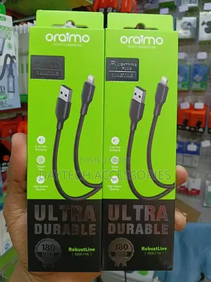 Oraimo USB-A to Lightning Cable 2A 1m - Black OCD-114L-BK