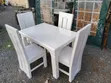 Four-Seater Dining Table and Chairs, White - 3
