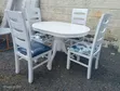 Four-Seater Dining Table and Chairs, White - 4