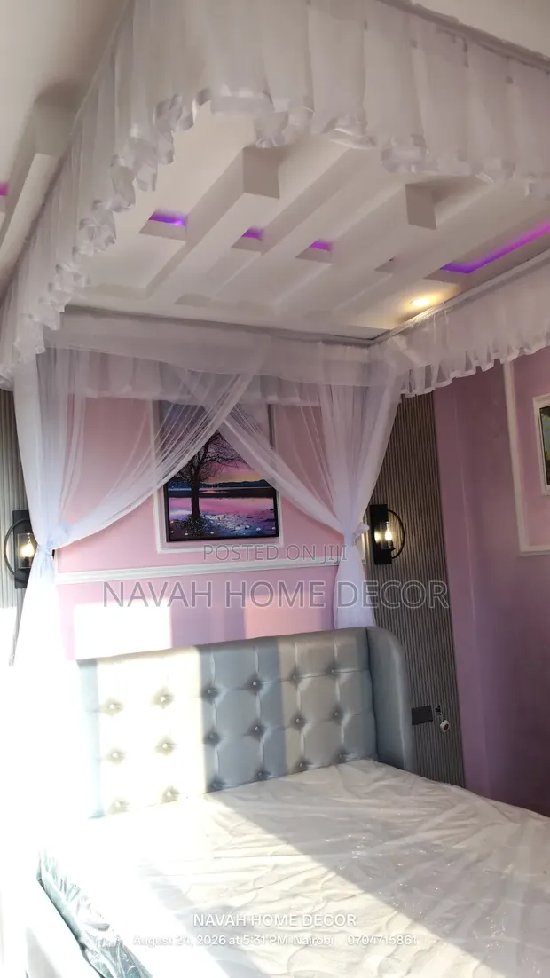 Modern Ceiling Rail Mosquito Net - Bure Delivery & Installation - 1
