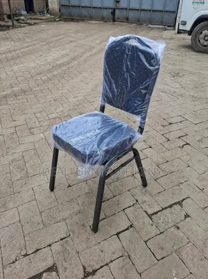 Navy Blue Fabric Banquet Chair