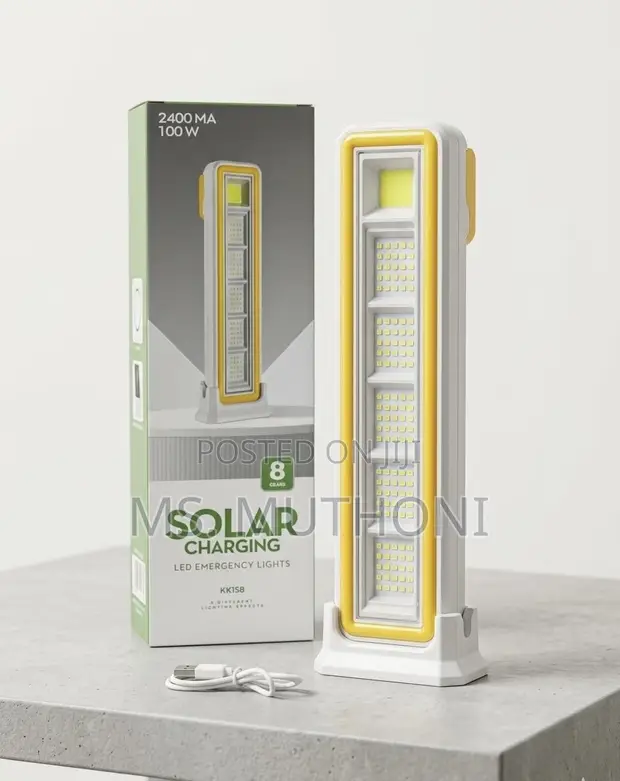 High-Bright 100W Solar Emergency Lamp - 1
