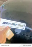 3D Chrome AMG Lettering Logo Badge - 2