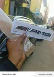 Mercedes AMG Branding Layout Lettering Badge Chrome Finish - 1