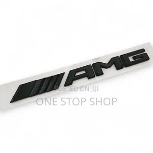 Black or Chrome 3D Mercedes AMG Rear Trunk Emblem Badge