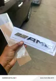 3D AMG Raised Lettering Trunk Sticker Badge - 1
