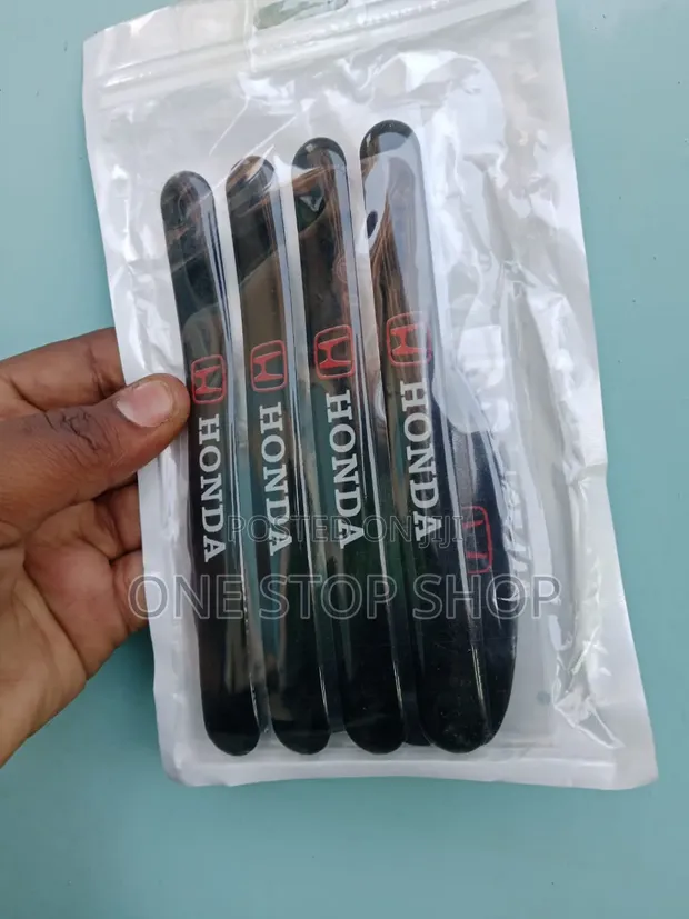 8pc Honda Logo Door Handle Bowl Anti Scratch Stickers Guards - 1