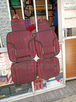 Black Mesh Front Car Seat Cover with Diamond Pattern