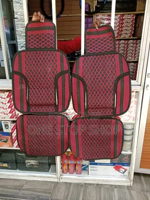 2pc Seat Covers - Woven Fabric & Breathable Mesh