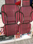 2pc Front Seat Crocheted Cushion with Headrest Attachment - 2