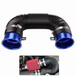 Brand New Air Intake Pipe with Blue Funnel Connectors & Brackets - 1