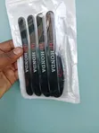 Honda Branded 8pc Black Rubber Flexible Self-Adhesive Stickers - 1