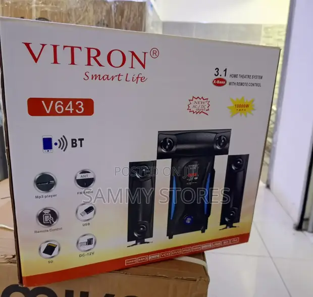 Vitron V643 3.1 Multimedia Sound System - Bluetooth, USB - 1
