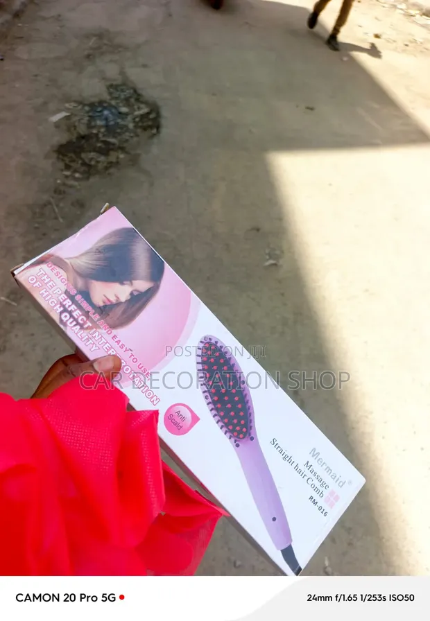 Mermaid Straight Electric Hair Comb - 1