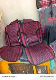 Red Pattern Mesh 2pc Seat Covers with Contoured Back Support - 2