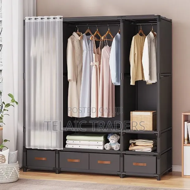 Elegant Heavy Duty Metallic Wardrobe - 1