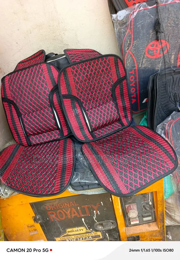 Breathable Air Mesh Knitted Pattern Seat Covers - 1