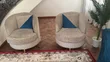 Luxurious Teal & Beige Velvet Sofa Set - 1