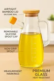 2-Way 900ml Glass Jug with Bamboo Cork - 3