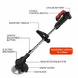 9-Blade Rechargeable Lawn Mower Grass Cutter - 3