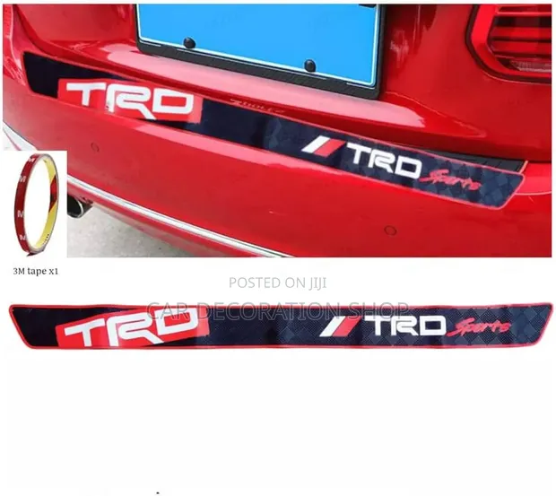 TRD Flexible Rubber Boot Strip with Red Detailing Logo - 1