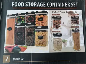 Acrylic 7pc Food Storage Container Set