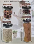 Acrylic 7pc Food Storage Container Set - 3