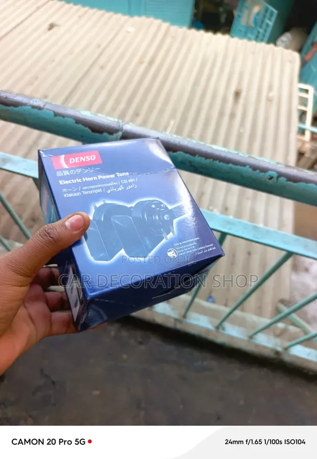 12V Denso Horn Pair - Loud, Attention-Grabbing - 1