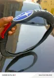 Sporty Subaru Steering Wheel Cover - Stitched Faux Leather - 2