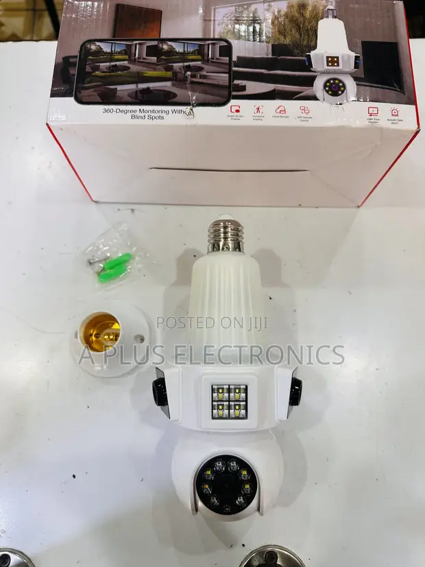 3 Lens E33 WiFi CCTV Camera - 360° HD Security - 1