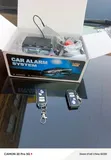 Car Alarm System with Metal Trimmed Keychain - 1
