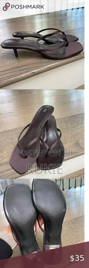 Zara Kitten Heel Sandals