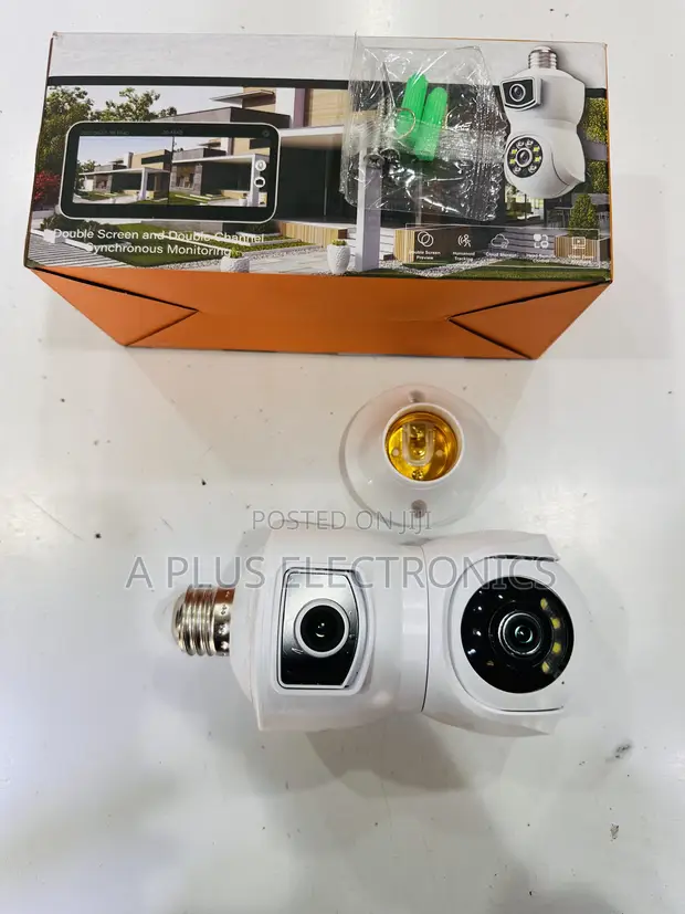 E9 WiFi CCTV Dual Lens Smart Night Vision Camera - 1