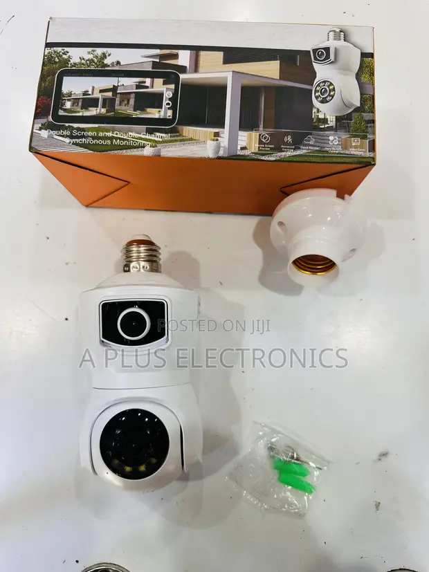 E9 WiFi CCTV Dual Lens Camera with Night Vision - 1